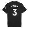 Manchester City Ruben Dias #3 Bortatröja 2025-26 Korta ärmar